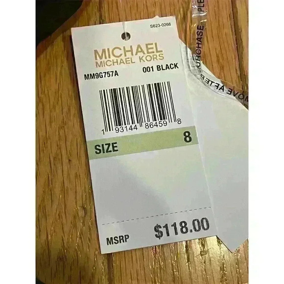 Michael Kors Women's One-Shoulder Black Swimsuit Size 8 - Picture 4 of 5